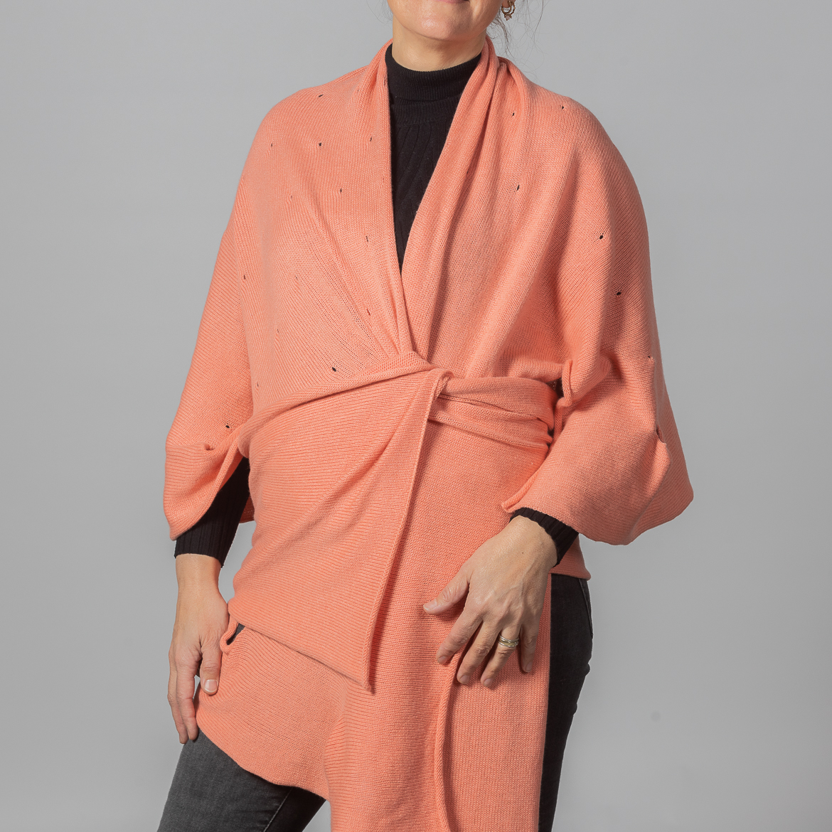 Shanty Shawl, Coral - Image 2