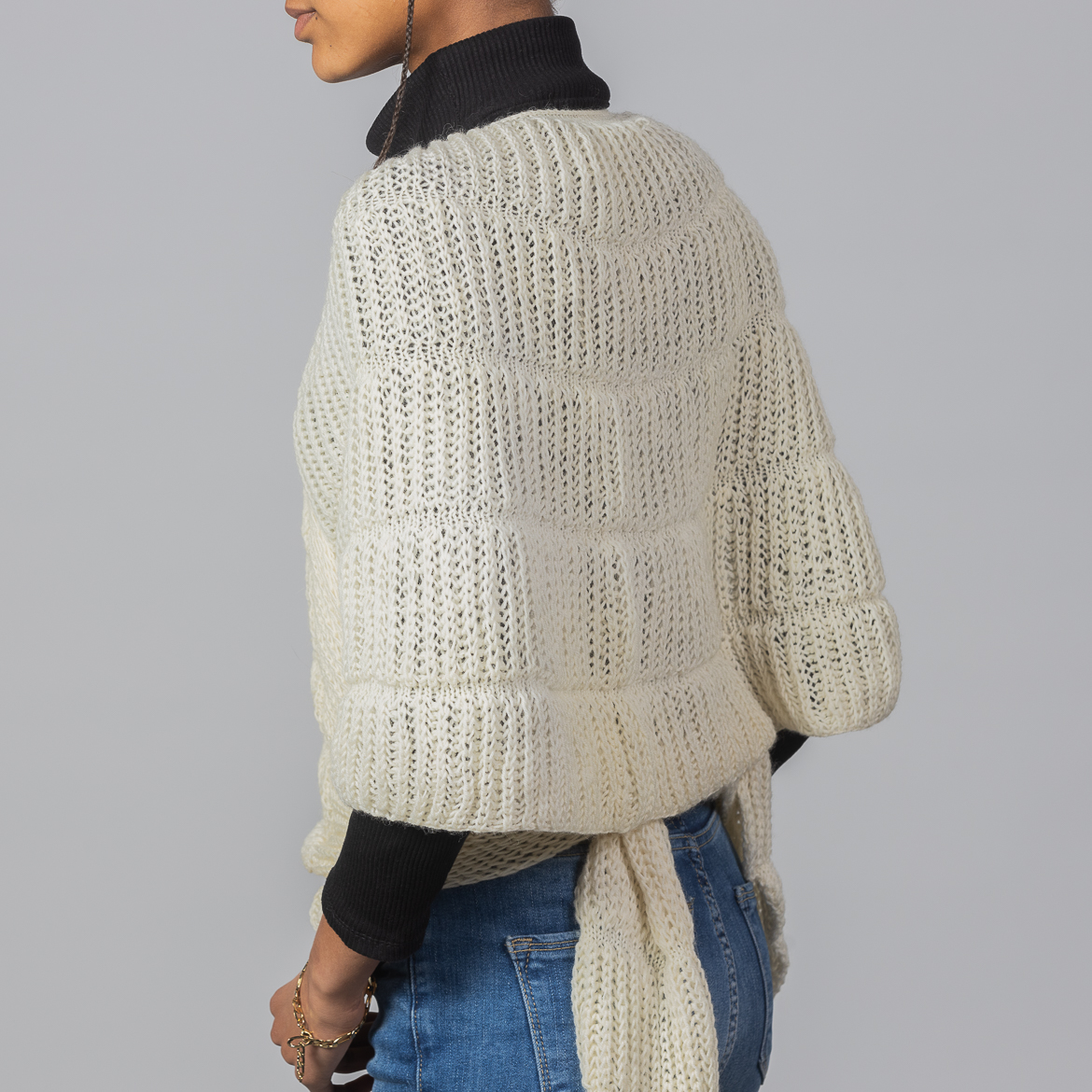 INESKA Mona Shawl — styled as a classic wrap