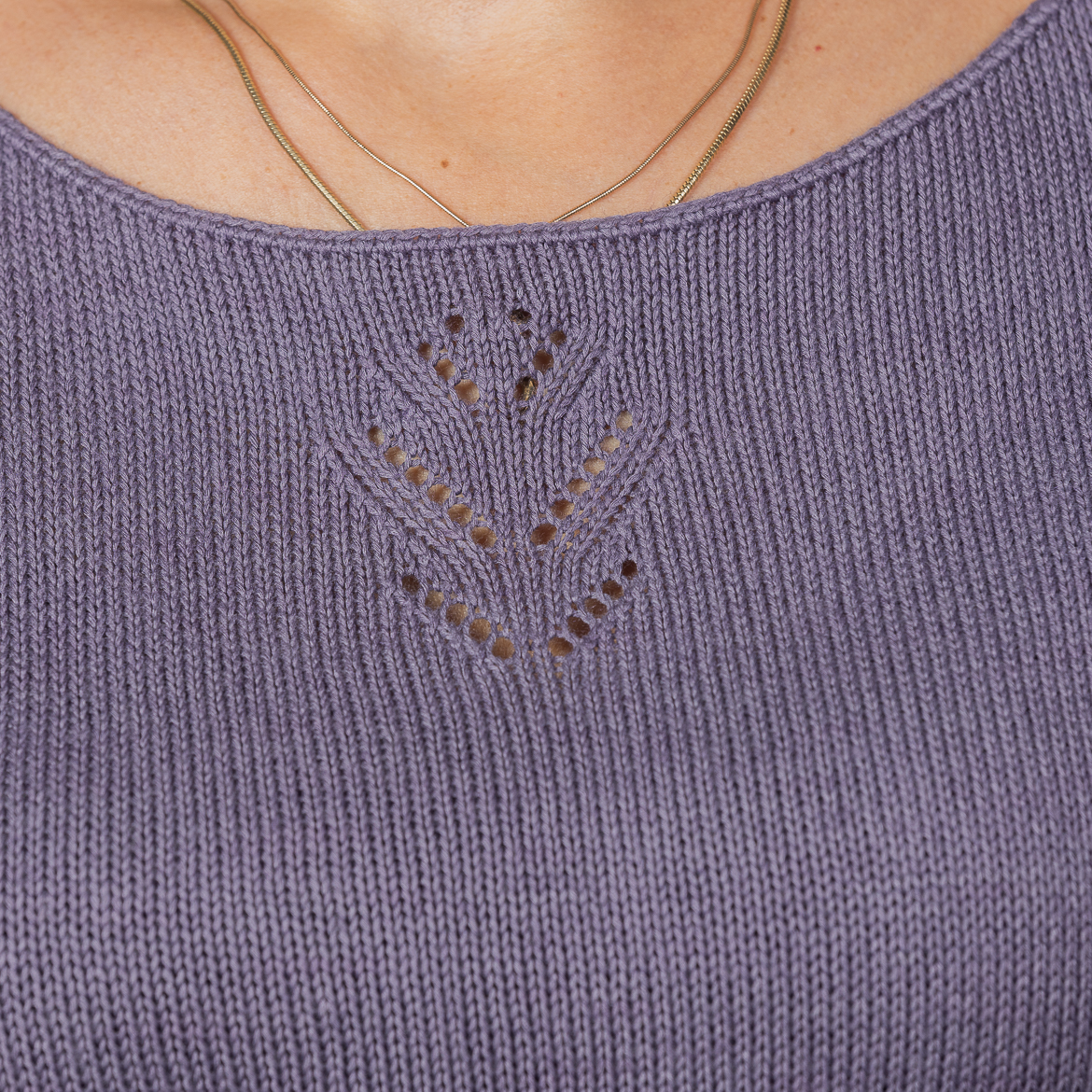 Bamboo Silk Flower Top by INESKA — right side view