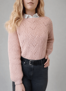 Nicole wearing INESKA knitwear